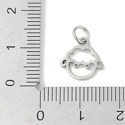 Non-Tarnish 304 Stainless Steel Pendants STAS-L279-001P-12-1