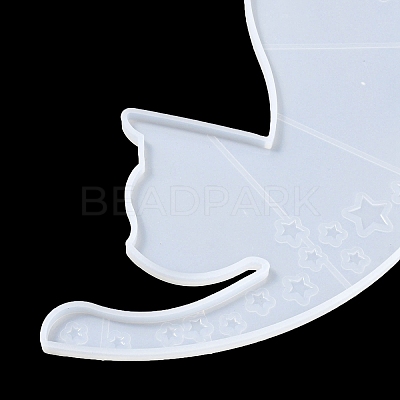 Moon Shape Floating Shelf DIY Silhouette Silicone Molds Kit DIY-G093-02D-1
