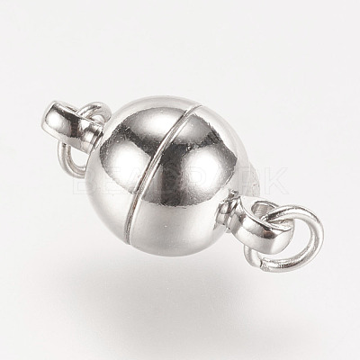 Brass Magnetic Clasps with Loops X-KK-MC021-N-NF-1