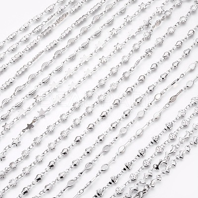 Non-Tarnish 304 Stainless Steel Link Chains Necklaces NJEW-F242-03P-1