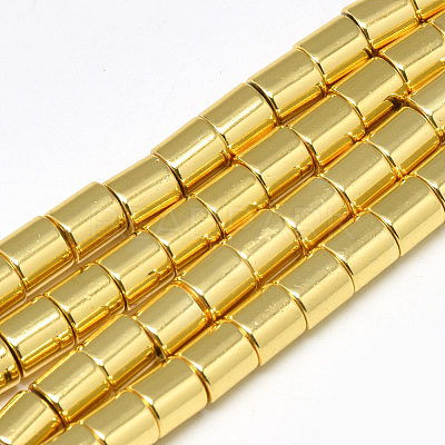 Electroplate Non-magnetic Synthetic Hematite Beads Strands X-G-Q465-35G-1