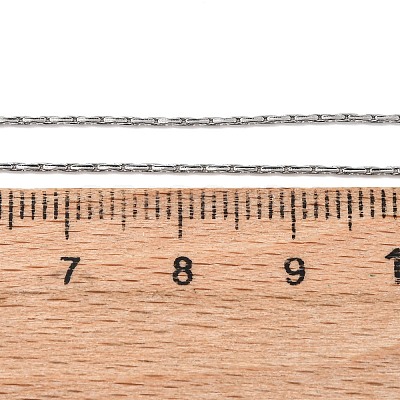 Tarnish Resistant 304 Stainless Steel Boston Chain Necklaces STAS-O053-15P-1
