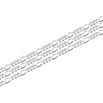 925 Sterling Silver Figaro Chain STER-WH0011-03S-1