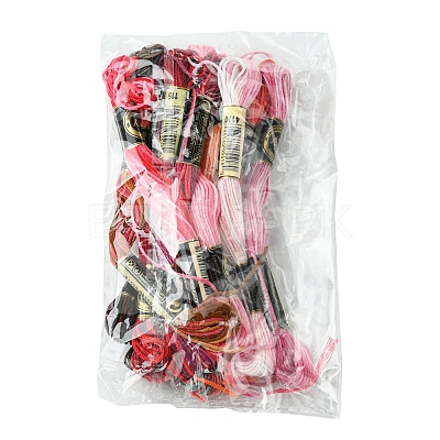 12 Skeins 12 Colors 6-Ply Polyester Embroidery Floss OCOR-FS0001-01A-02-1