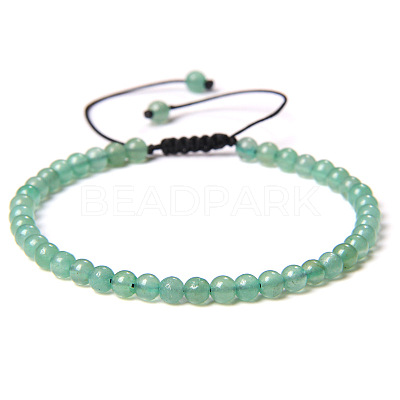 Adjustable Women's Green Aventurine Beaded Bracelet LS-CN3407-5-1