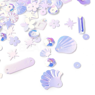 Plastic Paillette Beads DIY-P025-05B-1
