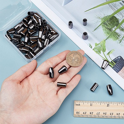 54Pcs 3 Styles Zinc Alloy Cord Ends FIND-PH0022-98A-1