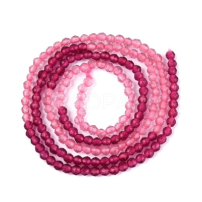 Transparent Glass Beads Strands GLAA-N074-01A-01-1