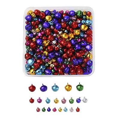 600Pcs 3 Style Aluminum Bell Charms ALUM-YW0001-01-1