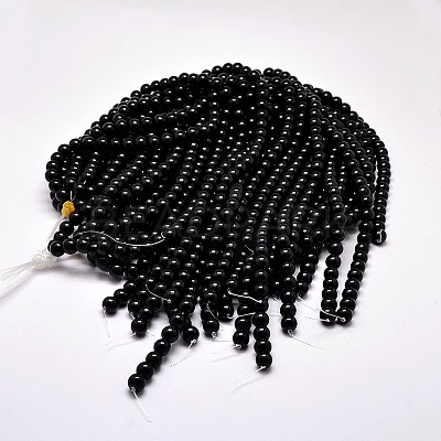 Imitate Austrian Crystal Glass Round Bead Strands X-GLAA-F030-6mm-02-1