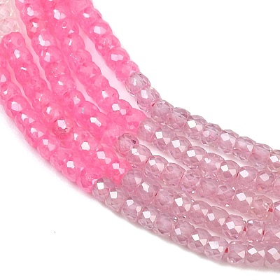 Cubic Zirconia Beads Strands ZIRC-P125-2x3mm-18-1