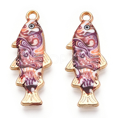 Alloy Enamel Pendants FIND-C037-16G-05-1-1