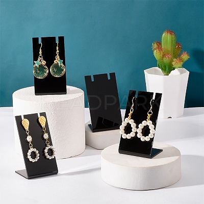 Acrylic Earring Display Stands EDIS-WH0029-15A-WH-1