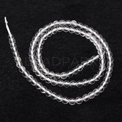 Natural Quartz Crystal Beads Strands X-G-D840-61-4mm-1