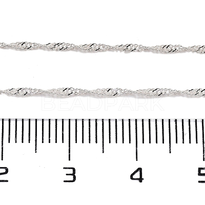 925 Sterling Silver Double Link Chains STER-P064-03S-1