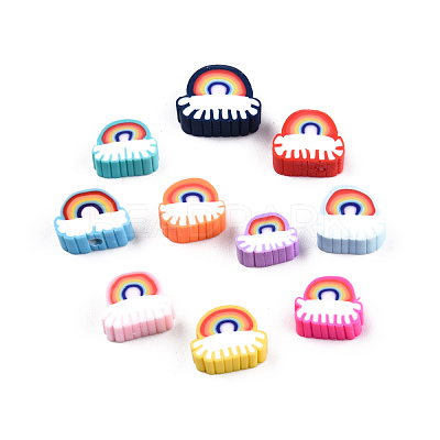 Handmade Polymer Clay Beads CLAY-N011-63-1