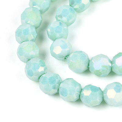 Anti-Tarnish Electroplate Glass Beads Strands EGLA-T021-6mm-15-11-1