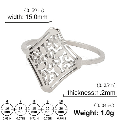 201 Stainless Steel Finger Rings FS-WG07FAA-03-1
