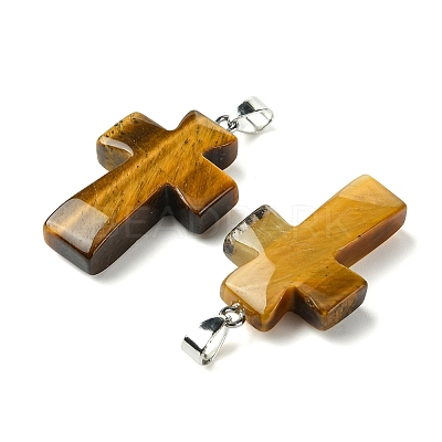 Natural Tiger Eye Pendants GG-K002-11N-1