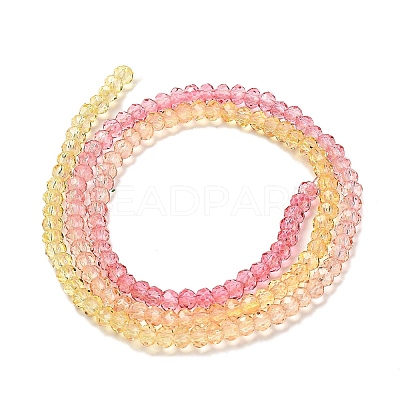 Transparent Painted Glass Beads Strands DGLA-A034-T1mm-A07-1