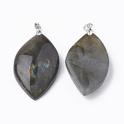 Natural Labradorite Pendants G-T104-15-1