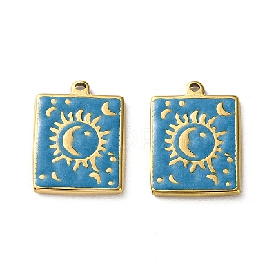 304 Stainless Steel Pendants STAS-A124-17A-G-1