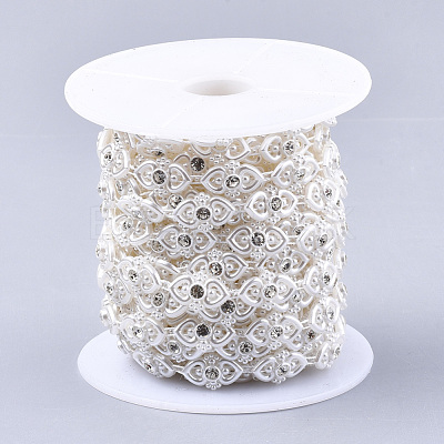 ABS Plastic Imitation Pearl Beaded Trim Garland Strand AJEW-S073-23-1