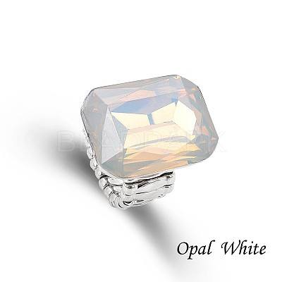 Alloy with Glass Finger Rings FS-WGA328D-10-1