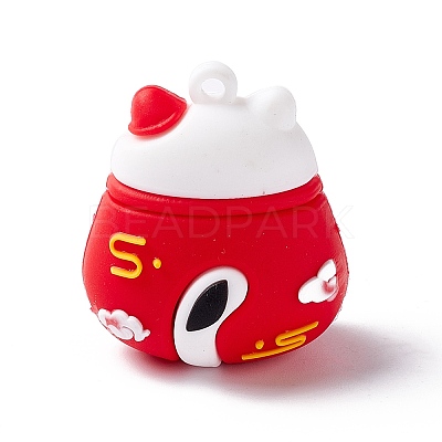 PVC Cartoon Lucky Cat Doll Pendants KY-C008-12B-1