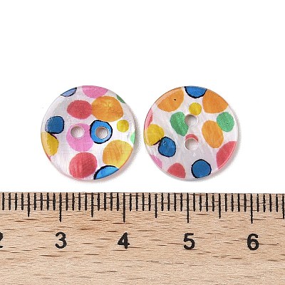 2-Hole Freshwater Shell Buttons SHEL-A004-01F-1