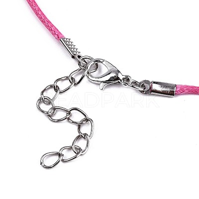 Waxed Cotton Cord Necklace Making LS-MAK-S034-010-1