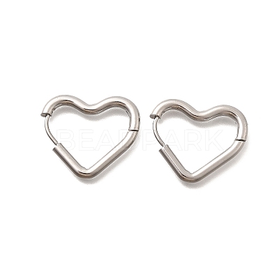 201 Stainless Steel Hoop Earrings EJEW-Z137-02P-02-1