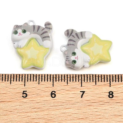 Baking Paint Zinc Alloy Pendants AL-CBA032C-05-1