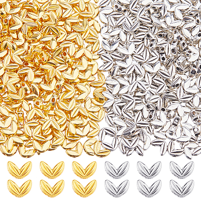 500Pcs 2 Colors Tibetan Style Alloy Beads FIND-FH0017-27A-1