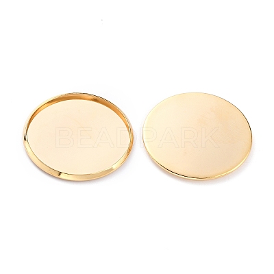 304 Stainless Steel Cabochon Settings STAS-Y001-12I-G-1