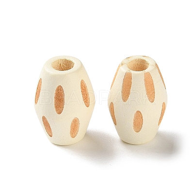 Schima Wood Carved European Beads WD-CBACBB7-01C-1