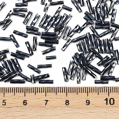 Glass Twist Bugles Seed Beads X-TTSDB6MM706-1