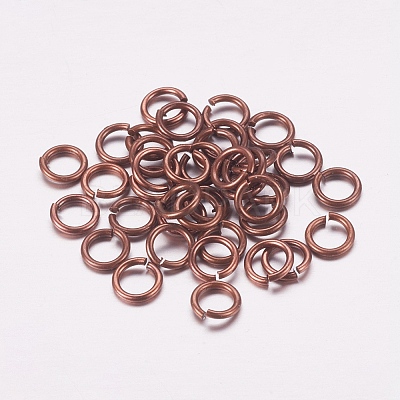 Brass Saw Cut Saw Cut Open Jump Rings KK-M165-5mm-03R-RS-1