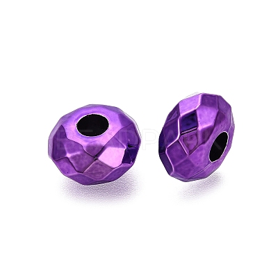 UV Plating Acrylic European Beads OACR-E033-22-04-1