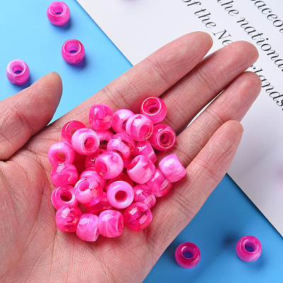 Acrylic European Beads MACR-S375-002A-07-1