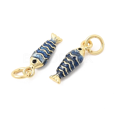 Brass Micro Pave Cubic Zirconia Pendants KK-Z147-03G-1