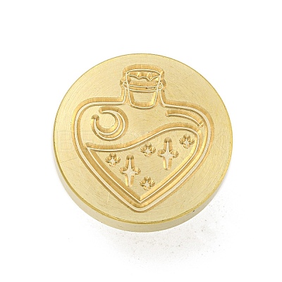 Wax Seal Brass Stamp Head AJEW-G056-01S-1