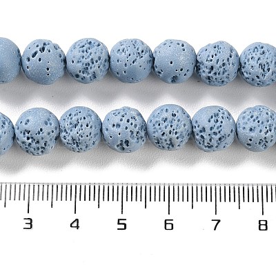 Synthetic Lava Rock Dyed Beads Strands G-H311-08C-06-1