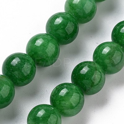 Natural Mashan Jade Round Beads Strands X-G-D263-10mm-XS13-1