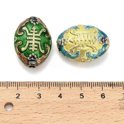 Handmade Cloisonne Beads CLB-Z001-03G-02-1