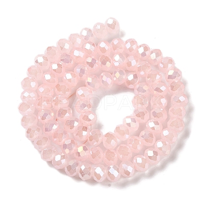 Baking Electroplate Glass Beads Strands DGLA-A039-J6MM-B14-1