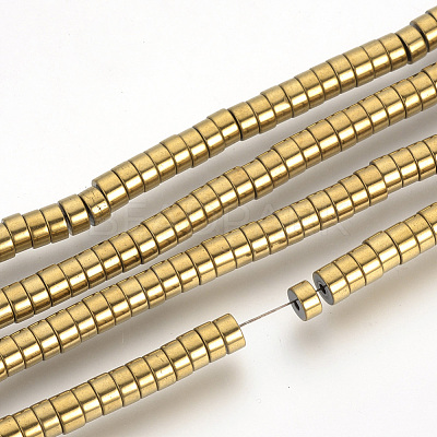 Electroplate Non-magnetic Synthetic Hematite Bead Spacers Strands X-G-Q486-73F-1