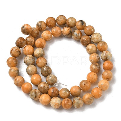Dyed Natural Dolomite Beads Strands G-D337-8mm-D05-1