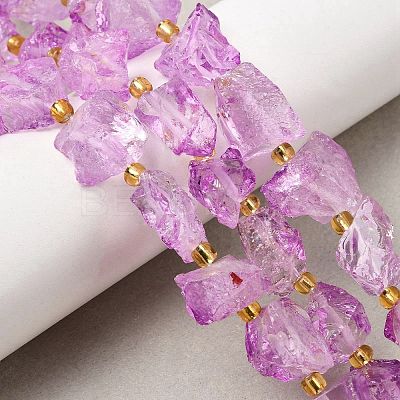 Raw Rough Natural Quartz Crystal Beads Strands G-Z131-J01-04-1