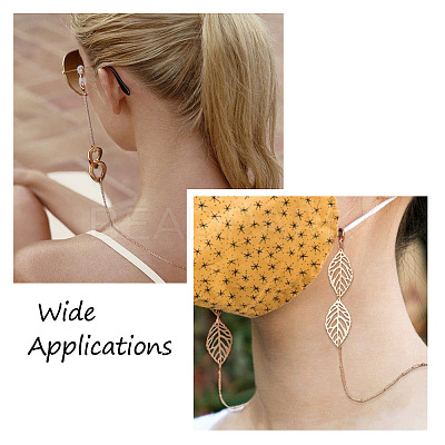 6Pcs 6 Style Zinc Alloy Eyeglasses Chains AJEW-BY0001-04-1